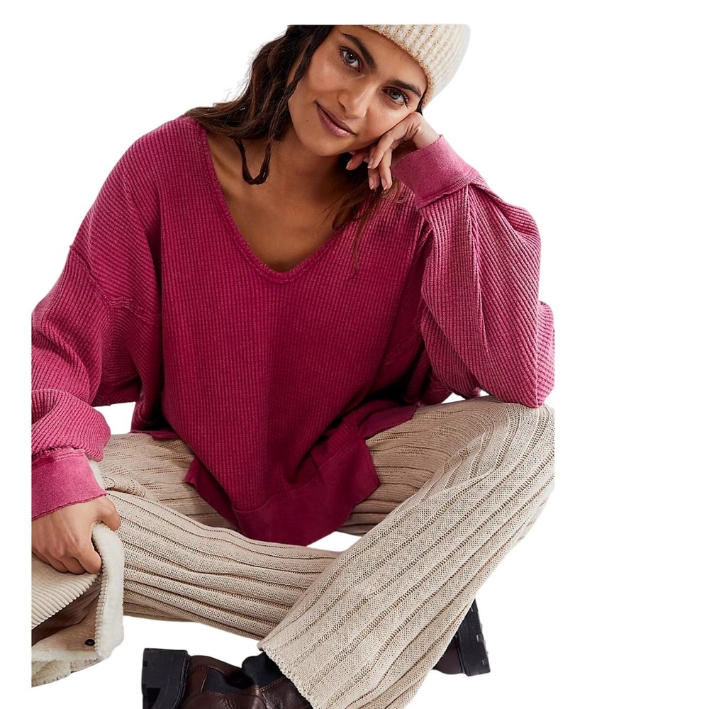 We The Free‎ Buttercup Thermal Top in Rose Hypnotic